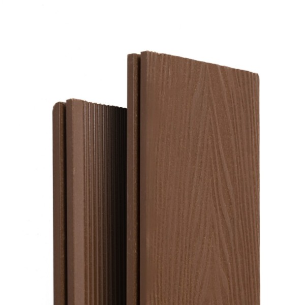 Террасная доска Ecodecking Экстра 3D полнотелая Шоколад купить в Новотроицке