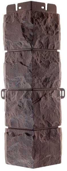 Фасадная панель Наружный угол фагот (чеховский), 0,45 х 0,13м (н) купить в Новотроицке