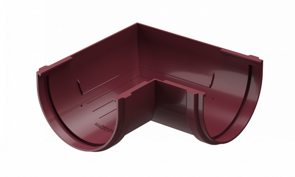 Угловой элемент 90˚ПВХ Docke STANDART красный купить в Новотроицке