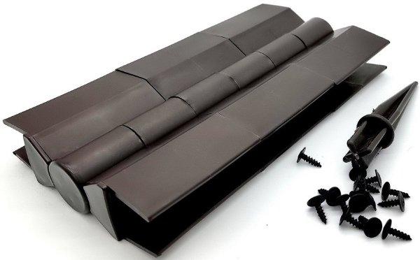 Угловой элемент поворотный, пластиковый от 60° до 300° для доски 225х30 мм из ДПК Чёрный Holzhof купить в Новотроицке