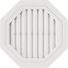 Восьмиугольная фронтонная вентиляционная решётка, Белая купить в Новотроицке