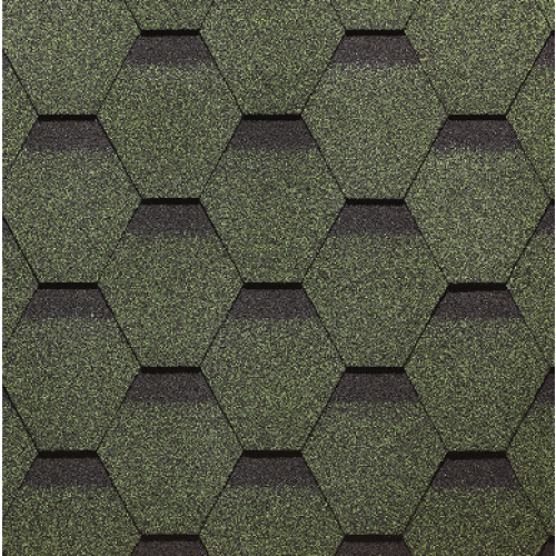 Гибкая черепица PIE EUROPA Docke, коллекция Карат Зелёный купить в Новотроицке