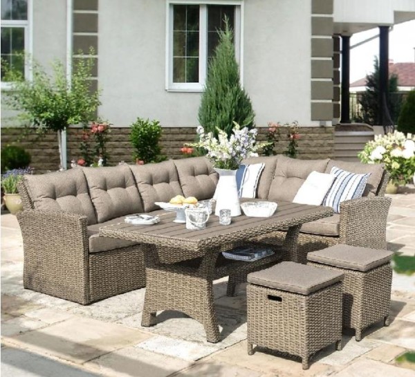 Комплект мебели AFINA плетеной из иск. ротанга AFM-307B Beige купить в Новотроицке