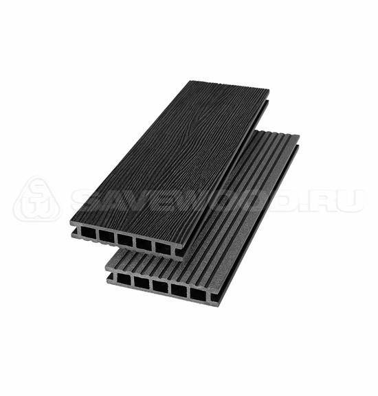 Террасная доска из ДПК SW Ornus радиальный распил черный купить в Новотроицке