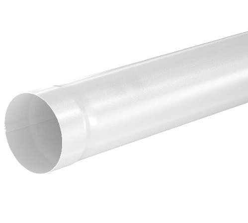 Водосток Aquasistem, система 150x100 - Труба водосточная 3.00м RR 20 Мраморно-белый купить в Новотроицке