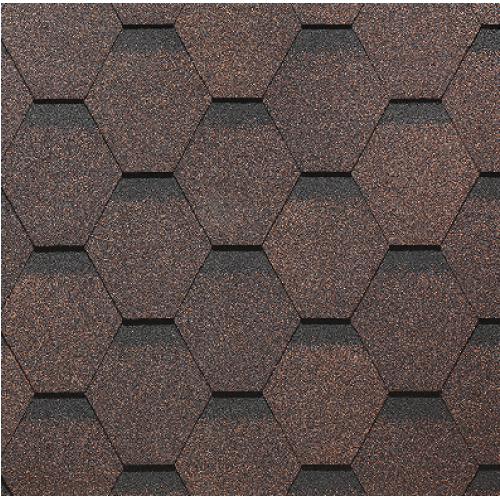 Гибкая черепица PIE EUROPA Docke, коллекция Карат Коричневый купить в Новотроицке