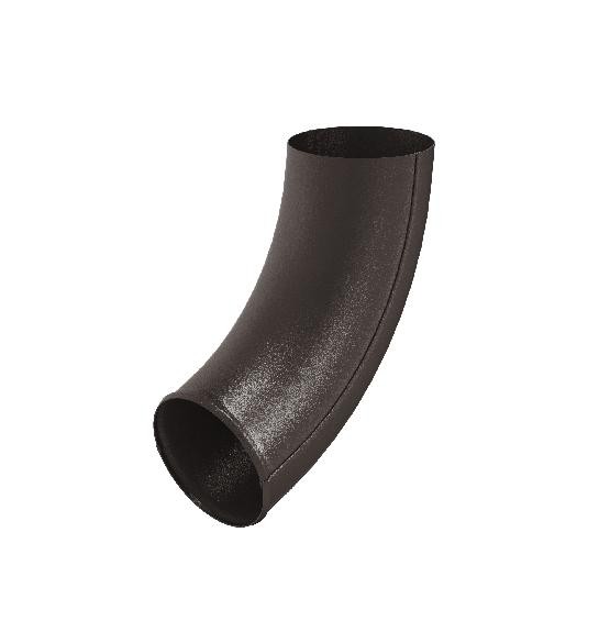 Водосток Aquasistem, Система 150/100 - Отвод трубы RR 32 Тёмно-коричневый matt купить в Новотроицке