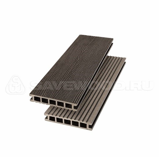 Террасная доска из ДПК SW Ornus радиальный распил темно-коричневый купить в Новотроицке
