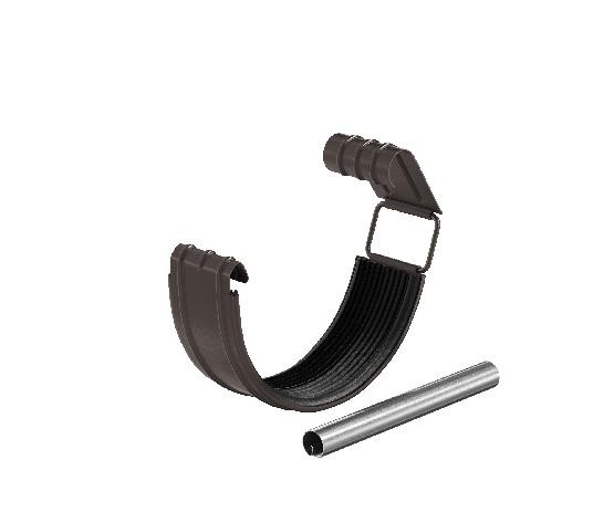 Водосток Aquasistem, система 150/100 - Соединитель желоба в комплекте RR 32 Тёмно-Коричневый купить в Новотроицке