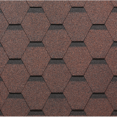 Гибкая черепица PIE EUROPA Docke, коллекция Карат Красный