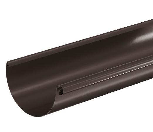 Водосток Aquasistem, система 125x90 - Водосточный желоб 3.00м RR 32 Тёмно Коричневый купить в Новотроицке