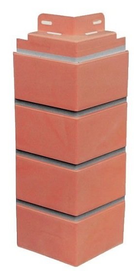 Угол к фасадной панели SteinDorf Кирпич красный с прокрашенными швами купить в Новотроицке