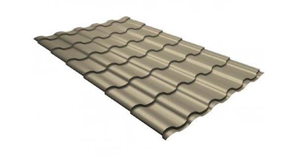 Металлочерепица кредо 0,5 Satin RAL 1015 светлая слоновая кость купить в Новотроицке