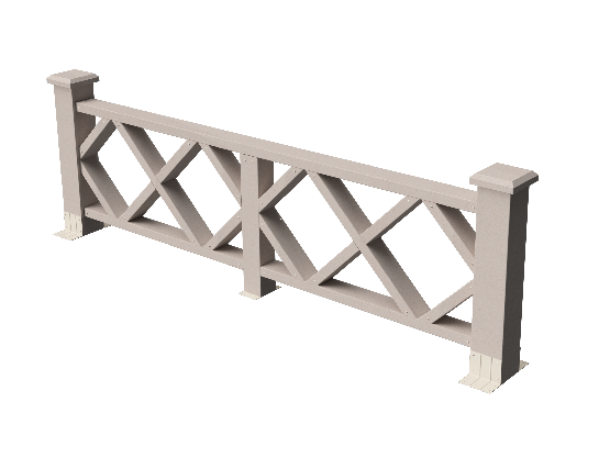 Ограждения декоративное ДПК GRINDERDECO Миллениум выбеленый дуб купить в Новотроицке