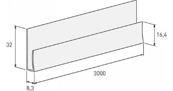 Стартовая планка для отделочных панелей Vox купить в Новотроицке