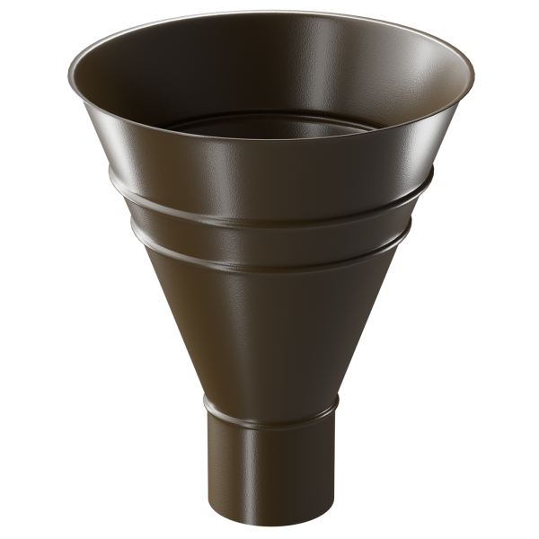 Воронка водосборная Döcke STAL PREMIUM, Каштан купить в Новотроицке