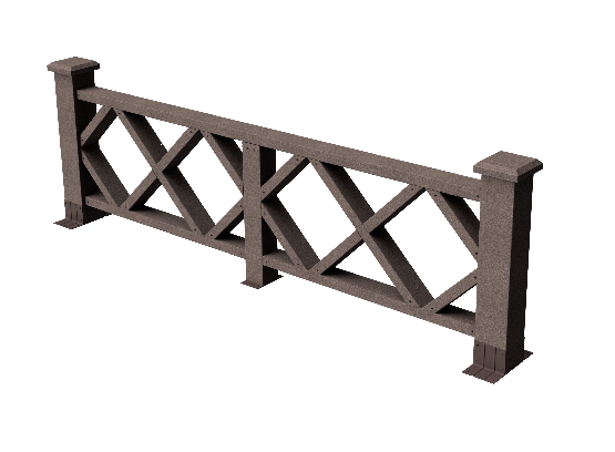 Ограждения декоративное ДПК GRINDERDECO Миллениум венге купить в Новотроицке