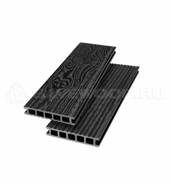 Террасная доска из ДПК SW Ornus тангенциальный распил черный купить в Новотроицке