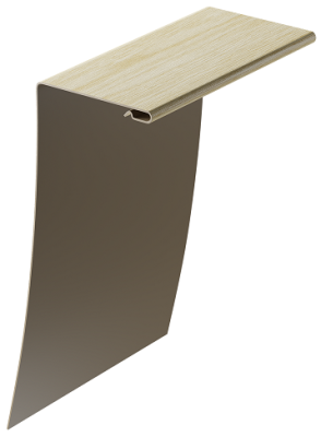 Универсальный околооконный профиль 89/254 мм, Зрелый каштан