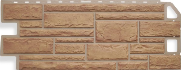 Цокольный сайдинг альта-профиль - коллекция "камень", бежевый купить в Новотроицке