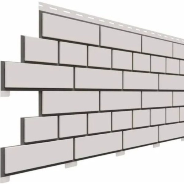 Фасадная панель Доломит Кирпич, Белый купить в Новотроицке