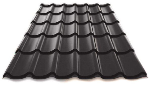 Металлочерепица Металл Профиль Norman полиэстер 0,5 сталь RAL 7024 серый купить в Новотроицке