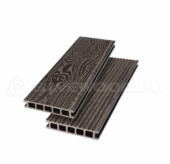 Террасная доска  из ДПКSW Ornus тангенциальный распил темно-коричневый купить в Новотроицке