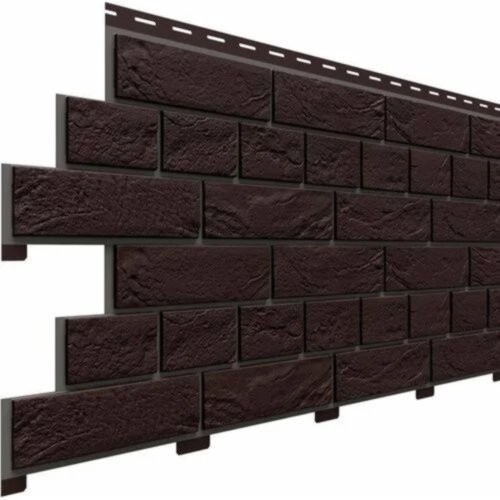 Фасадная панель Доломит Кирпич Славянка Коричневый  купить в Новотроицке