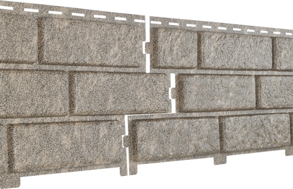 Фасадная панель Ю-Пласт Стоун Хаус Кирпич Бежевый купить в Новотроицке