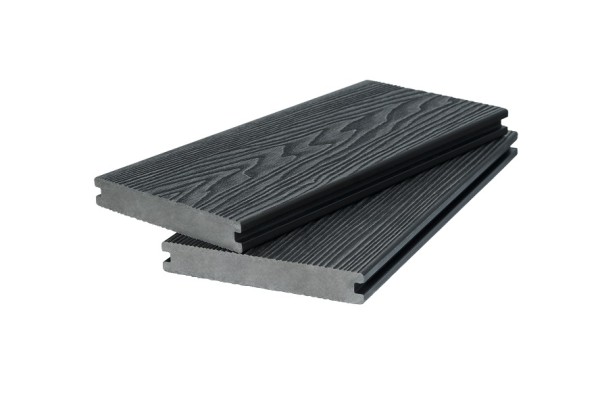 Доска террасная 3D фактура дерева POLIVAN GROUP двухсторонняя полнотелая SINGARAJA чёрный купить в Новотроицке