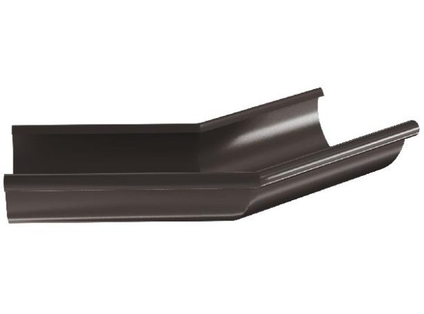 Водосток Aquasistem, система 150/100 - Угол желоба, наружный 135° RR 32 Тёмно-Коричневый купить в Новотроицке