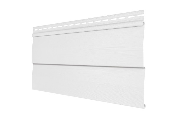 Виниловый сайдинг Tecos - корабельный брус, белый купить в Новотроицке