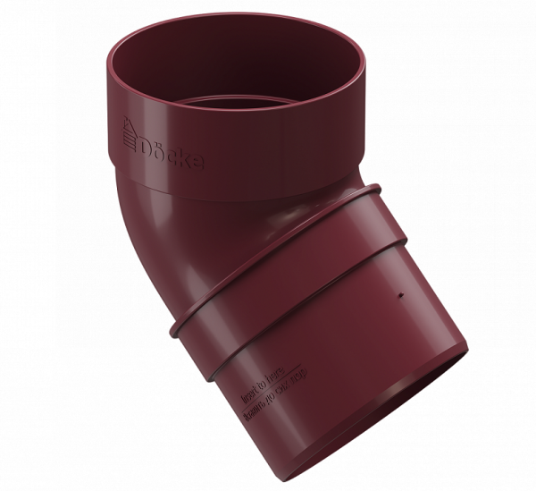 Колено 45˚ПВХ Docke STANDART красный купить в Новотроицке