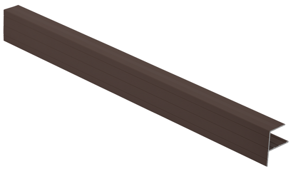 F-профиль Grinder закрывающий коричневый купить в Новотроицке