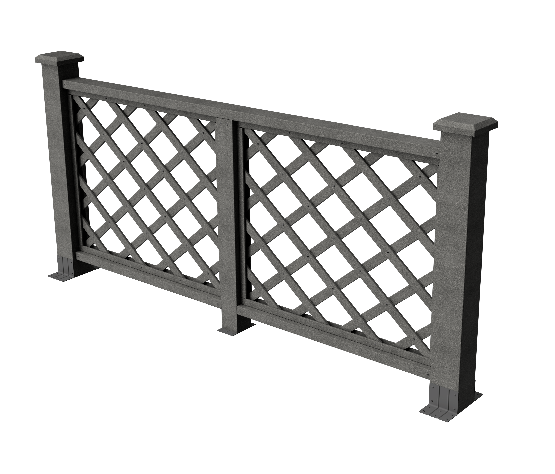 Ограждения декоративное ДПК GRINDERDECO Ламбет серый базальт купить в Новотроицке