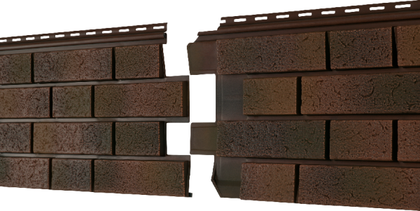 Фасадная панель Ю-пласт Стоун Хаус S-Lock Клинкер Нордик глина купить в Новотроицке