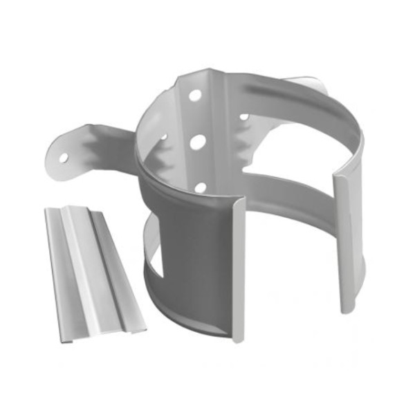 Водосток Grand Line 150x100 – Хомут трубы (на дерево) RAL 9003 купить в Новотроицке