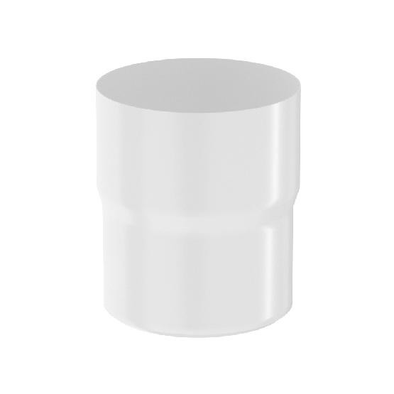 Водосток Aquasistem, система 125x90 - Соединитель трубы RR 20 Мраморно-белый купить в Новотроицке