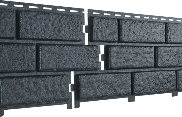 Фасадная панель Ю-Пласт Стоун Хаус Кирпич Графитовый купить в Новотроицке