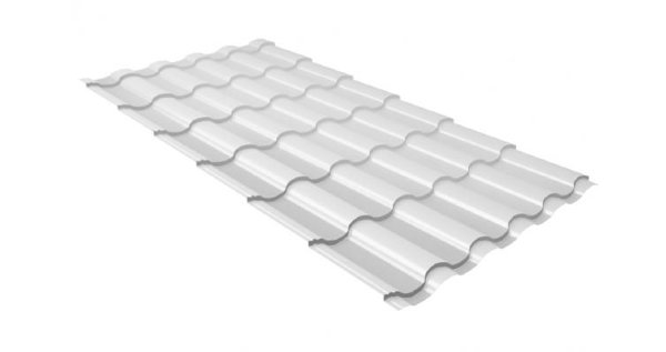 Металлочерепица кредо 0,5 Satin RAL 9003 сигнальный белый купить в Новотроицке