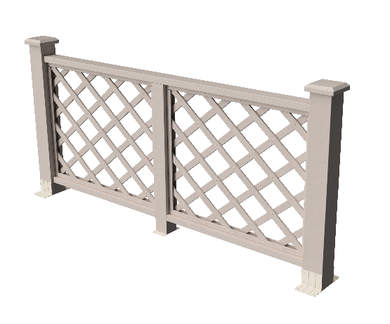 Ограждения декоративное ДПК GRINDERDECO Ламбет выбеленый дуб купить в Новотроицке