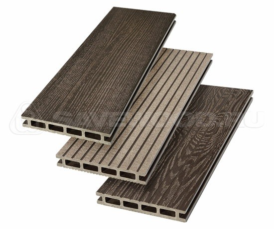 Террасная доска из ДПК SW Carpinus (R) — двухсторонняя темно-коричневый купить в Новотроицке