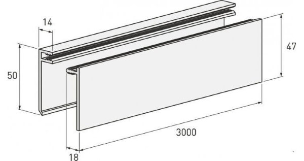Планка финишная светлая купить в Новотроицке
