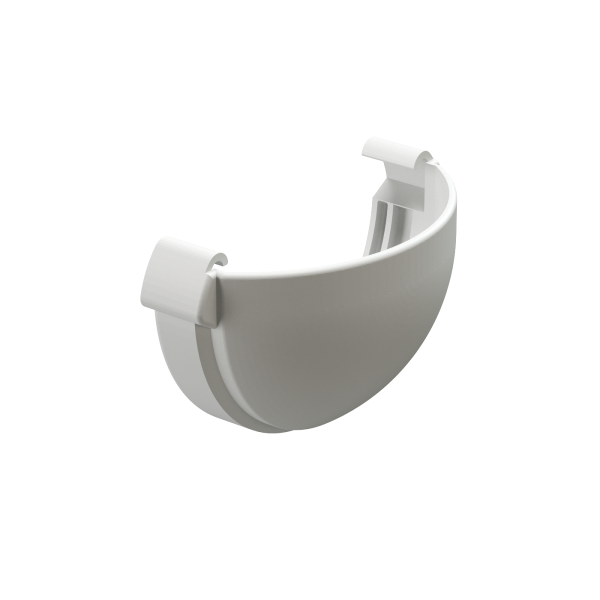 Заглушка желоба Docke Lux ПВХ Пломбир купить в Новотроицке