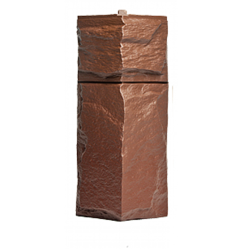 Угол T-Сайдинг-Гранит Леон Коричневый купить в Новотроицке