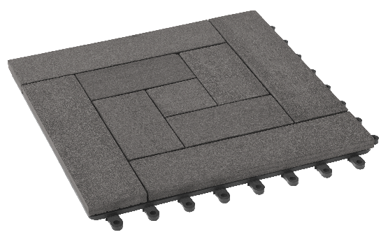 Модульный паркет ДПК GRINDERDECO Люкс 10 Серый базальт купить в Новотроицке