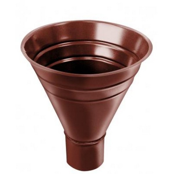 Водосток Grand Line 125x90 –  Воронка водосборная RAL 8004 купить в Новотроицке