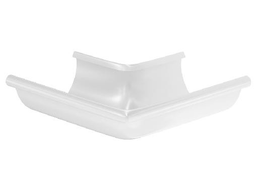 Водосток Aquasistem, система 125x90 - Угол желоба, наружный 90° RAL 9003 Белый купить в Новотроицке