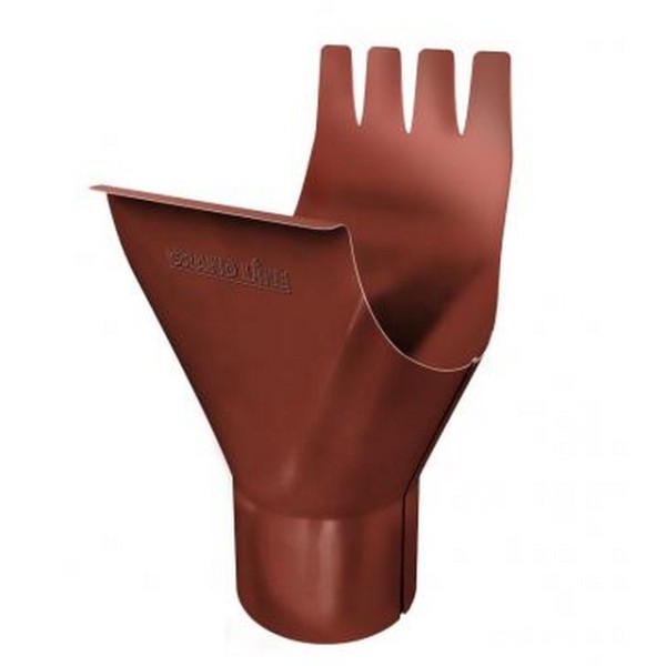 Водосток Grand Line 125x90 – Воронка желоба RAL 8004 купить в Новотроицке