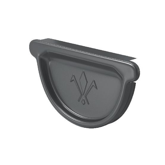 Водосток Aquasistem, система 150/100 -  Заглушка универсальная с резиновым уплотнителем RAL 7024 Тёмно-серый купить в Новотроицке